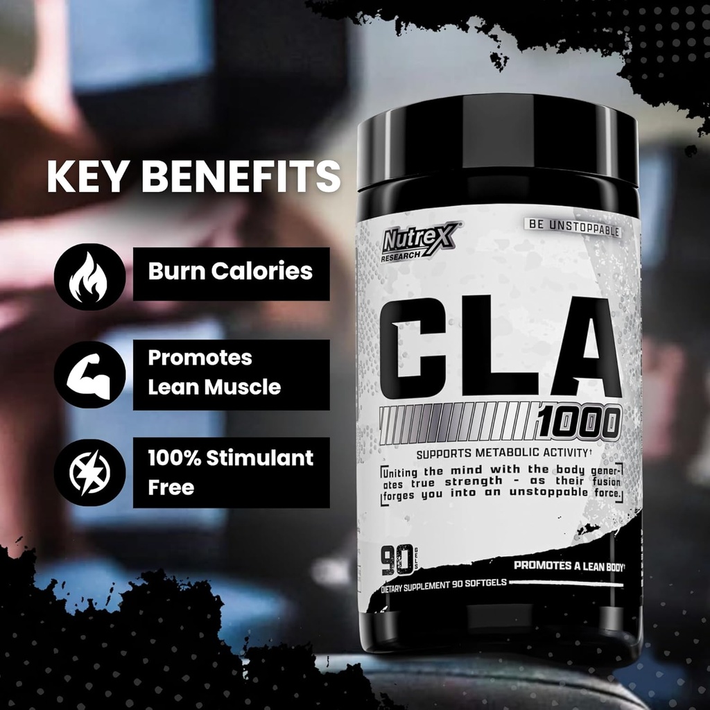 Nutrex Research CLA, 90 Soft Gels - 1000mg Conjugated Linoleic Acid - and Lipo-6 Cleanse & Detox for Weight Loss 6