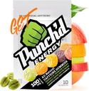 Punch'd Energy, All Natural Caffeine Gummies, 10 Gummies = 100mg of Caffeine per Pack (Box of 10) Clean Label, Green Coffee Energy Chews, Ultra Low Glycemic, Low Calorie, Vitamin C 2