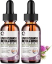 Milk Thistle Liver Cleanse Detox & Repair Supplement Liver Support Liquid Drops with Dandelion Extract, Artichoke 2