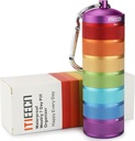 Weekly Metal Pill Organizer for Outdoor Travel, Aluminum, Waterproof, That is Shockproof and Has Large Compartments for Storing Vitamins, Fish Oil, Emergency Pills 2