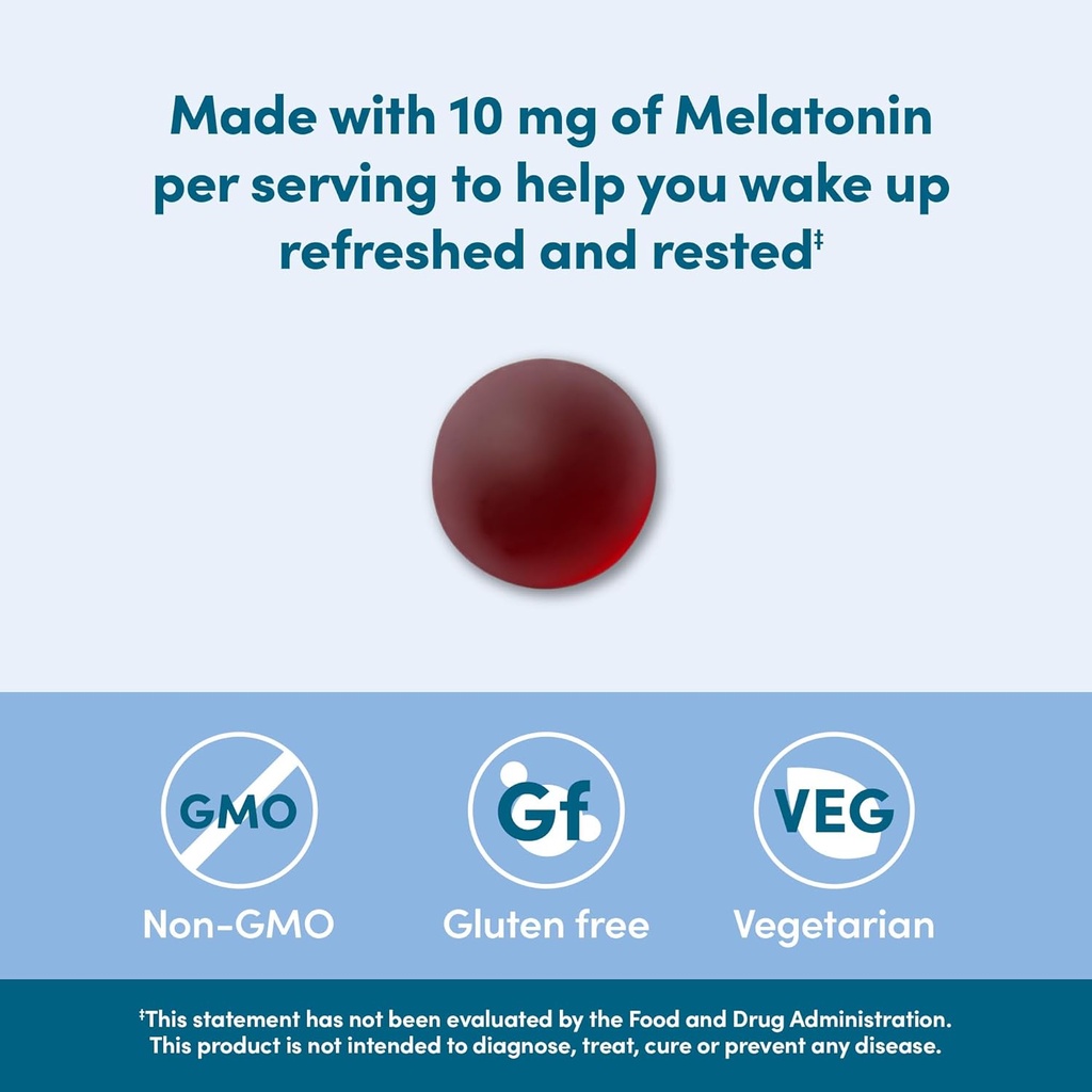 Elements - Melatonin 10mg Gummies, Supports Restful Sleep, Strawberry, 60 Count (Previously Revly) 3