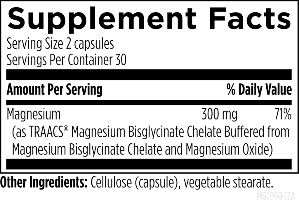 Designs for Health Magnesium Glycinate Complex - Chelated Magnesium Bisglycinate + High Absorption Magnesium for Calming & Sleep, Heart Health, Immune Support & Bone Strength - Vegan (60 Capsules) 6