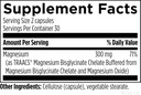 Designs for Health Magnesium Glycinate Complex - Chelated Magnesium Bisglycinate + High Absorption Magnesium for Calming & Sleep, Heart Health, Immune Support & Bone Strength - Vegan (60 Capsules) 6