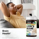 BIO KRAUTER Lions Mane Gummies for Adults - 1000 mg Strength - 60 Vegan Mushroom Supplement Chews - Lions Mane Supplement for Brain - Gelatine-Free 3