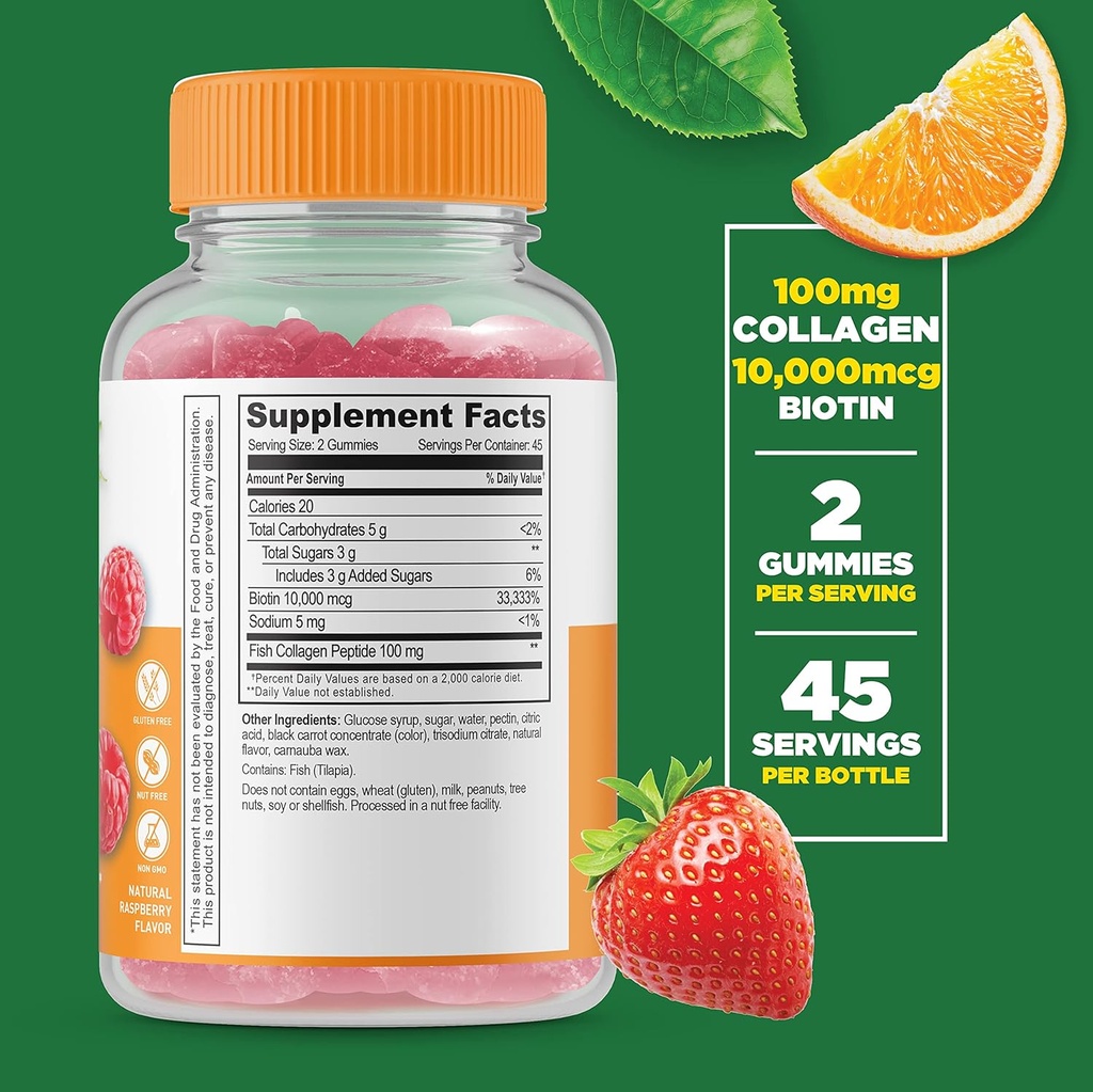 Lifeable Men's Probiotic 10 Billion + Collagen & Biotin, Gummies Bundle - Great Tasting, Vitamin Supplement, Gluten Free, GMO Free, Chewable Gummy 4