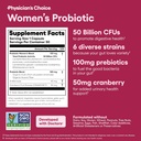 Physician's CHOICE Total Womens Menopause Support Bundle - Womens Probiotic + Menopause Probiotic 30ct 6