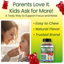 Therefore Max Focus Ashwagandha Calm & Focus Gummies for Kids & Teens, Support Calm Mood, Relaxation, Anti Stress, Memory, Energy, Relaxation, Low Sugar Vegan, Fruity Flavored- 60 Gummies 5