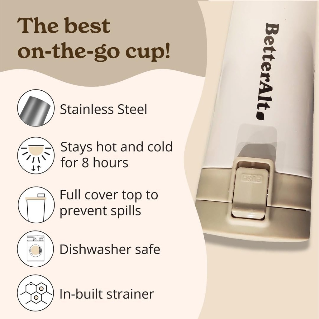 Better Alt Pure Himalayan Shilajit Resin High Potency Gold Grade for Men & Women & Tea Tumbler 6