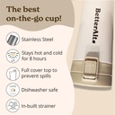 Better Alt Pure Himalayan Shilajit Resin High Potency Gold Grade for Men & Women & Tea Tumbler 6