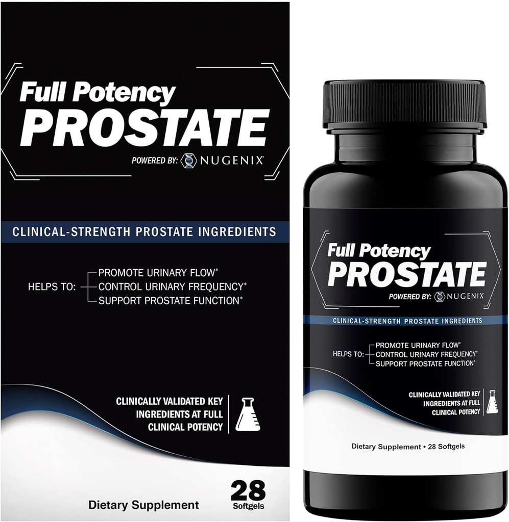 Nugenix Full Potency Prostate Supplement for Men - Clinical-Strength Ingredients, Saw Palmetto, Helps to Increase Urinary Flow, Control Frequency, and Support Prostate Function, 28 Capsules 3