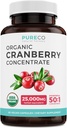 Save $4 (12% off) - Mind & Body Bundle - Organic Cranberry Concentrate (50:1 Concentrate - Equals 25,000mg of Fresh Cranberries) and Organic Lions Mane (10:1 Extract - Equals 10,000mg of Mushrooms) 3