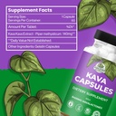 Premium KAVA KAVA Capsules 1000mg Kava Root Extract per Serving for Deep Relaxation | Natural Tension Relief | 100% Noble Fijian Kava Root Powder, Non-GMO, Gluten Free - 60 Count 4