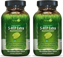 Irwin Naturals Double Potency 5-HTP Extra - 60 Liquid Soft-Gels, Pack of 2 - for Relaxation & Serotonin Production - 60 Total Servings 2
