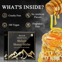 Xucivik Shilajit Honey Sticks,Pure Shilajit Resin with Organic Honey & Saffron, Boost Energy, Strengthen Immunity, Enhance Mental Clarity,Perfect for Men & Women,30 Sticks 6