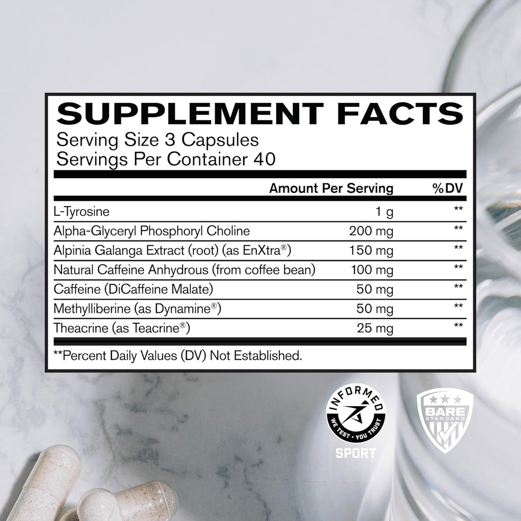BARE PERFORMANCE NUTRITION BPN Creatine Monohydrate & in-Focus Brain Support Bundle 5