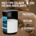 Premium Multi Collagen Peptides Protein Powder (1, 2, 3, 5 & 10) with Vitamin C, Biotin, Hyaluronic Acid, for Hair Skin and Nails - Marine, Bovine, Chicken & Eggshell (Vanilla, 45 Servings) 5