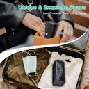 Zoksi Weekly Pill Organizer 2 Times a Day, PU Leather Bag 7 Day Am Pm Pill Box, Daily Pill Box Organizer 7 Day, Portable Medicine Organizer for Travel, Weekly Pill Case to Store All Meds 6