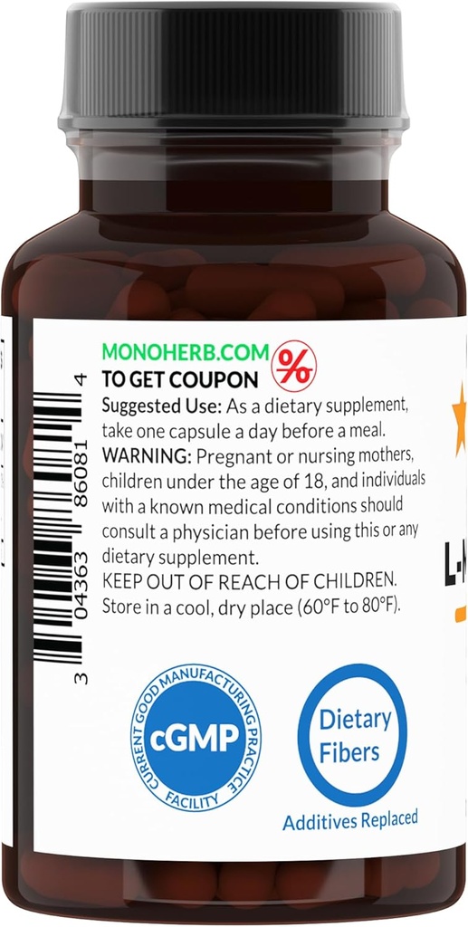 MONOHERB L-Methylfolate 5-MTHF 5 mg - 90 Vegetarian Capsules - Methyl Folate Supplement 4