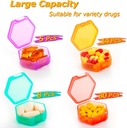 Monthly Pill Organizer 1-Time a-Day: 30 Day Pill Organizer with Labels, Portable Monthly Pill Box, Month Pill Holder ith Portable Zipper Bag for Vitamin, Medicine, Fish Oil, Supplements 4