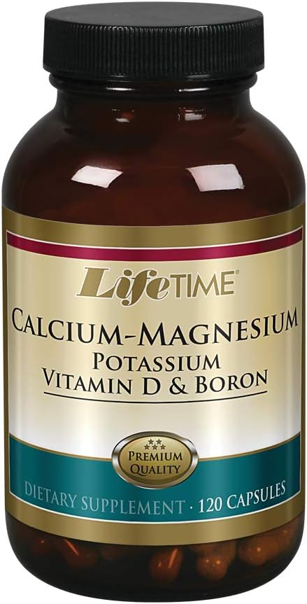 LIFETIME Calcium Magnesium Potassium, Vitamin D & Boron | Support Bone & Muscle Health | Easy Absorption | 120 Capsules, 30 Servings 2