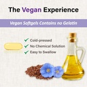 Lovita Vegan Flaxseed Oil 1500mg with 900mg ALA Omega-3 6 9, Cold-Pressed Flax Seed Supplement, Support Heart, Brain, Joint & Skin Health, Non-GMO & Gluten Free, 540 Softgels 3