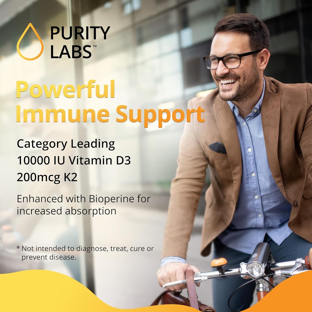 Purity Labs Vitamin D3 K2 & Pure Trans-Resveratrol Supplement 5
