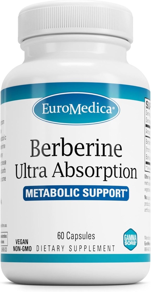 EuroMedica Ultra Absorption - Brain & Liver Health Support Supplement - Ultra-Absorption Support Supplement with Indian Barberry Root Extract - Vegan Capsules Aid Metabolic Health - 60 Capsules 2