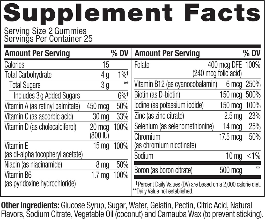 OLLY Women's Multi, Vitamins A, C, D, E, B, Zinc, Limited Edition, Cozy Crème Brulee - 50ct 3
