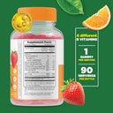 Lifeable Calcium Magnesium Kids + B Complex Kids, Gummies Bundle - Great Tasting, Vitamin Supplement, Gluten Free, GMO Free, Chewable Gummy 4