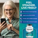 Tremanol Natural Aid Essential Tremor Relief Herbal Supplement for Neurological Support - Includes Vitamin B2 & B12, Passionflower & Skullcap for Hand Tremor Aids - Made in USA, 60 Caps (Pack of 3) 2