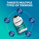 Tremanol Natural Aid Essential Tremor Relief Herbal Supplement for Neurological Support - Includes Vitamin B2 & B12, Passionflower & Skullcap for Hand Tremor Aids - Made in USA, 60 Caps (Pack of 3) 3
