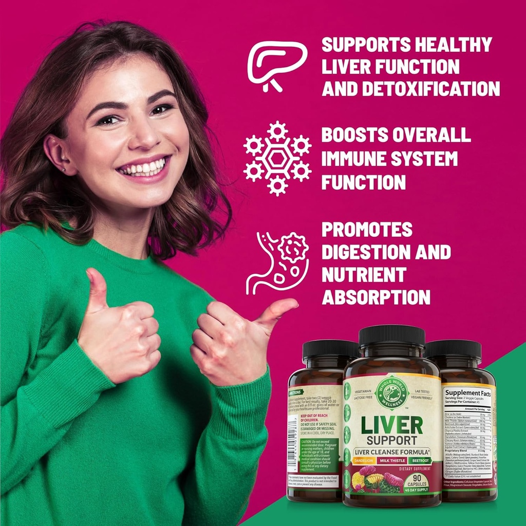 Womens Daily Multivitamins & Liver Cleanse Detox Repair Formula (One Bottle Each) - Supports Holistic Wellness, Energy Boost, Focus & Liver Health. Made in The USA. 4