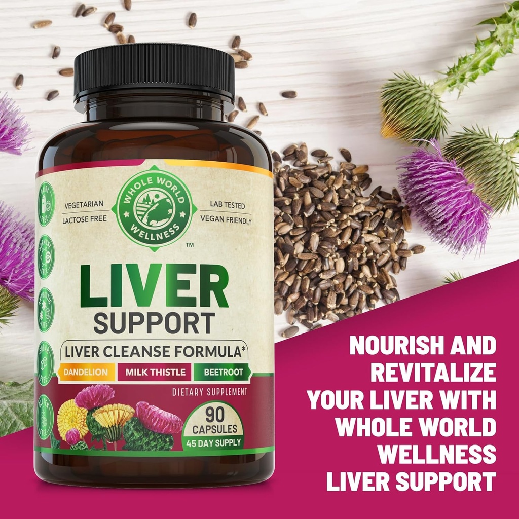 Womens Daily Multivitamins & Liver Cleanse Detox Repair Formula (One Bottle Each) - Supports Holistic Wellness, Energy Boost, Focus & Liver Health. Made in The USA. 6