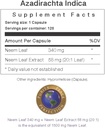 High Potency Organic Neem Leaf Capsules | Herbal Supplement | 120 Count, 1,500 mg with Neem Leaf Extract 5