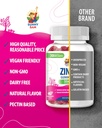 Zinc Gummies for Adults - Zinc Chewable Gummy for Immune Support - Powerful Natural Antioxidant Non-GMO Supplement for Children Men Woman Adults 6