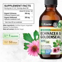 BIO KRAUTER Echinacea with Goldenseal Tincture 4 Fl. Oz. & Olive Leaf Tincture 4 Fl. Oz. 4