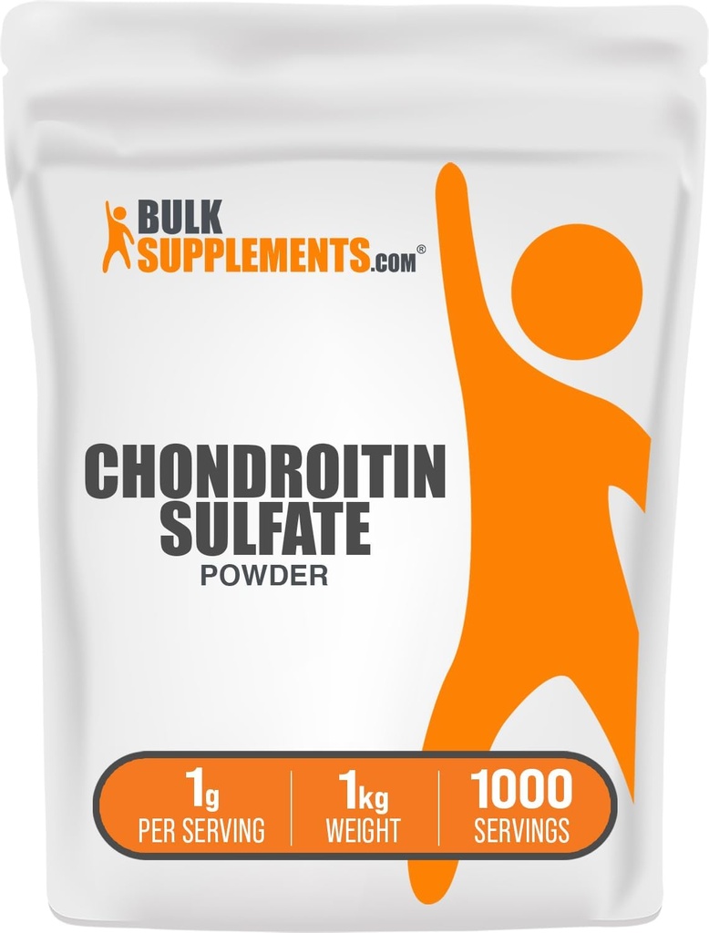 BulkSupplements.com Chondroitin Sulfate Powder - Chondroitin Sulfate Supplement, for Joint Support - Gluten Free, 1g per Serving, 1kg (2.2 lbs) (Pack of 1) 2
