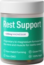 Rest Support Magnesium Supplement - Magnesium for Sleep - Non-Habit Forming Sleep Aid with Magnesium Glycinate & L-Theanine, 60 Capsules - by Sleep is the Foundation 3