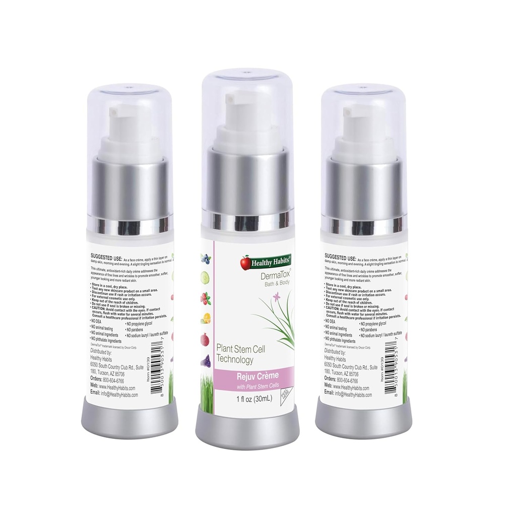 Healthy Habits Rejuv Crème with Plant Stem Cell - An All Natural, Safe and Effective Formula to Support Anti-Aging Skin Care 4