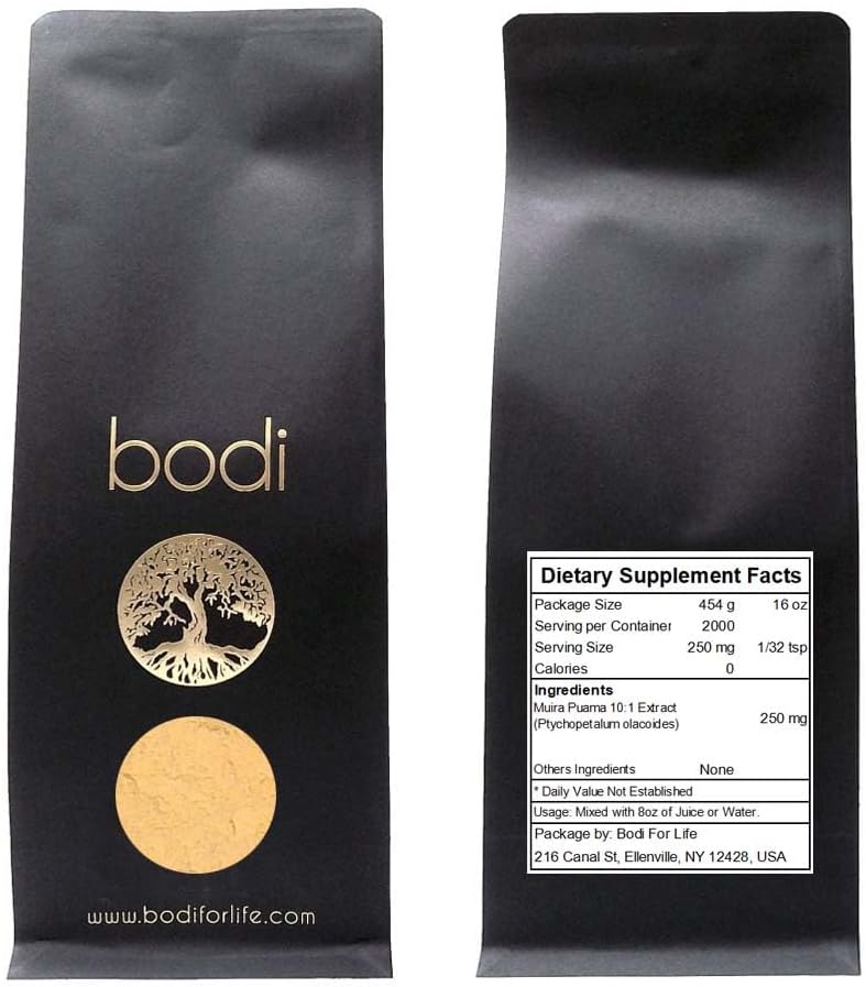 bodi : Muira Puama Powder | 4oz to 5lb | 100% Pure Natural Hand Crafted (1 lb) 2