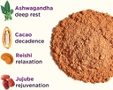 Rasa Deep Dream Cacao – Adaptogenic Mushroom Sleep Blend | Vegan, Gluten Free with Reishi + Ashwagandha + Jujube (6.77 oz. / 24 Servings) 4