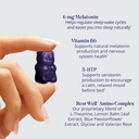 SugarBearPro Sleep Gummy 1 Month Supply, Extra Strength Melatonin 6mg, for Men & Women, Vegan Vitamin B6, L-Theanine, 5 HTP, Valerian, Sleep Aid for Adults & Teens, Certified Kosher 3