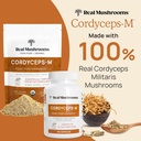 Real Mushrooms RealBoost (60ct) and Cordyceps (120ct) Capsules Bundle - Mushroom Supplement for Energy, Vitality & Endurance - Energy Vitamins w/Ginseng, Guayusa - Vegan, Non-GMO 6