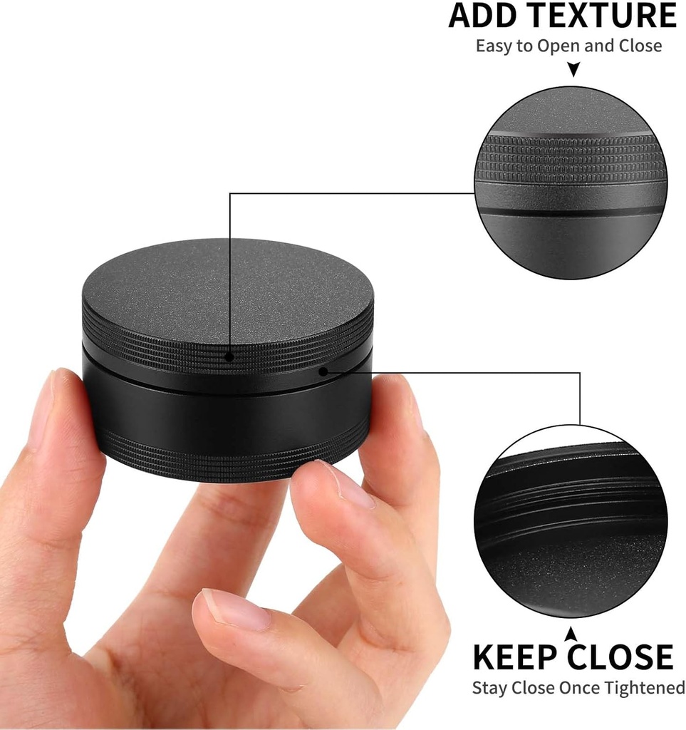 Portable Pill Case Pill Box Daily - Waterproof Single Metal Pill Organizer for Pocket Purse, Aluminium Alloy Round Daily Medicine Container to Hold Vitamins, Fish Oil Medium Size 4