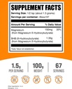 BulkSupplements.com Magnesium BHB Powder - BHB Salts, Beta-HydroxyButyrate Powder - Unflavored & Gluten Free, 1.5g per Serving, 1kg (Pack of 5) (11 lbs) 3