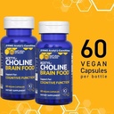 Acetylcholine Brain Food - Acetyl L-Carnitine & Alpha GPC Supplement - Supports Production of Acetylcholine - Neurotransmitter Supplement for Cognitive Function - 120 Capsules 5