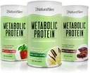 NaturalSlim Variety Treats – All Flavors of Metabolic Whey Protein Powder (Chocolate, Vanilla & Strawberry) - Low Carb Meal Replacement, Smoothie Mix, Protein Shake | Formulated by Frank Suarez 2