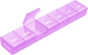 AUVON Weekly Pill Organizer with Effortless Opening Design, Arthritis Friendly Pill Box, BPA-Free Pill Organizer 7 Day, Cute & Portable Pill Case for Vitamins, Supplements and Medications 2