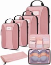 BAGSMART 压缩包装立方体,6个PCS包装立方体用于套装,旅行袋组织者用于行李,轻量级包装立方体用于旅行基本品