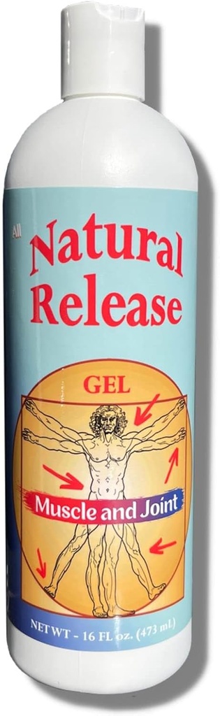 自然释放肌肉与人类联合Gel - 救回酸痛,膝盖,HIPS,肌肉压力,夜叉,Aches,Strains,不适 - 快演,Menthol Free (16 oz)